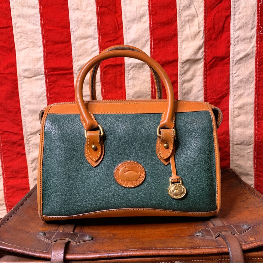 VTG Dooney & Bourke Fir Green AWL Satchel